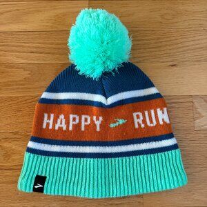 Brooks Run Happy Heritage Pom Beanie